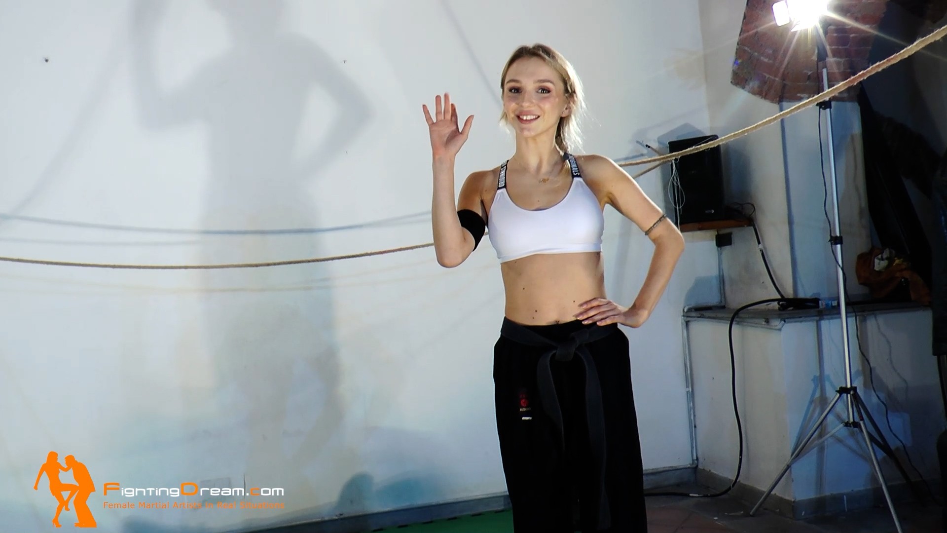FightingDream.com | Olga karate and ground techniques selfdefense lesson